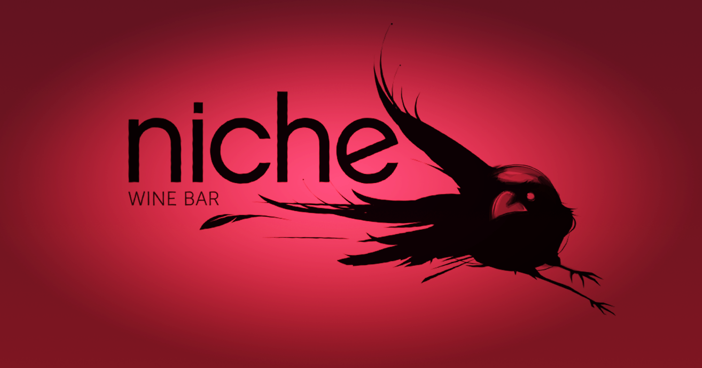 niche wine art logo