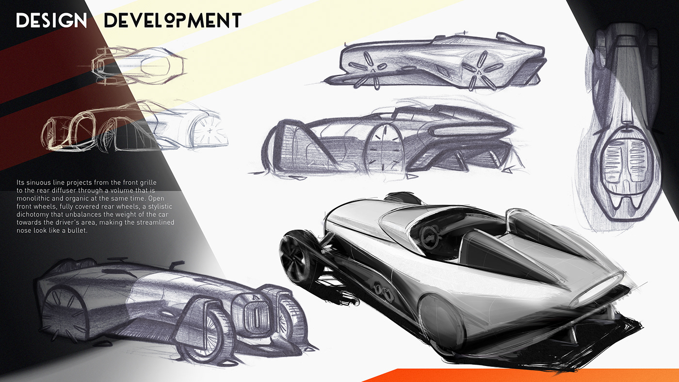 automotive   car car design concept design hot rod rat Render sketch transportation