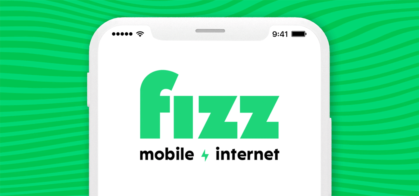 ILLUSTRATION  fizz Telecommunication lightning Internet mobile design branding  Web identity