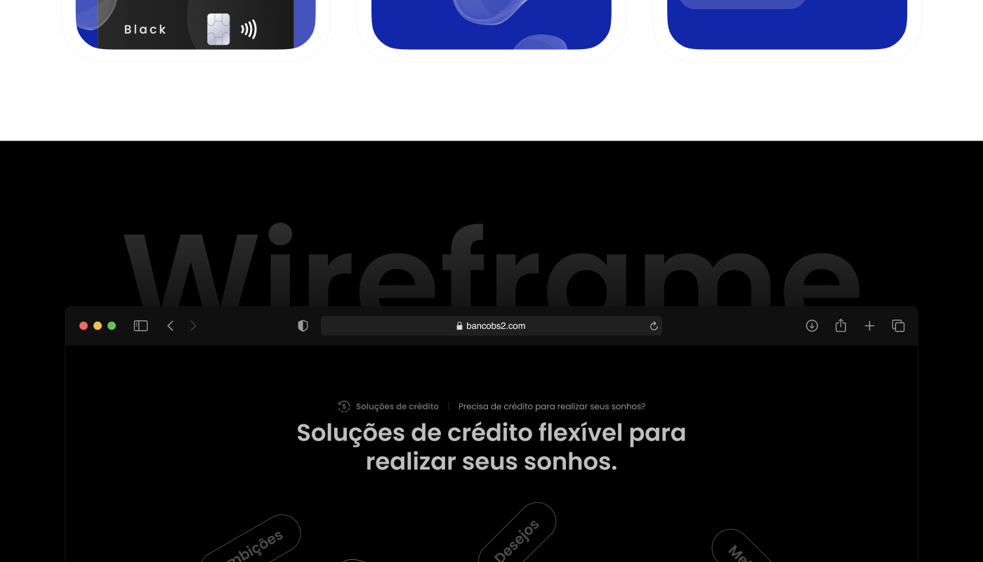 Wireframe Banco BS2