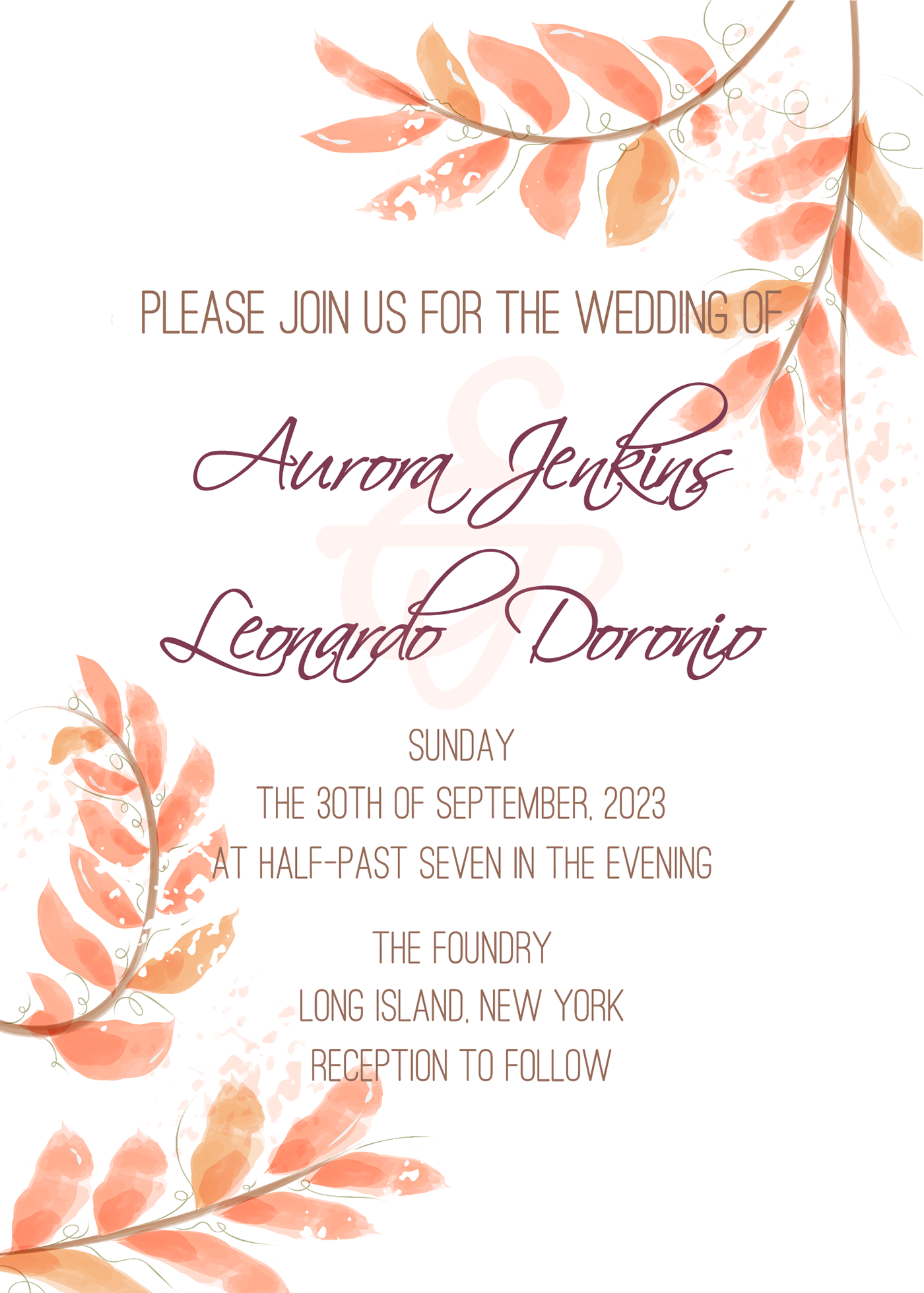 adobe illustrator brush card design Graphic Designer Invitation rustic save the date wedding wedding invitation