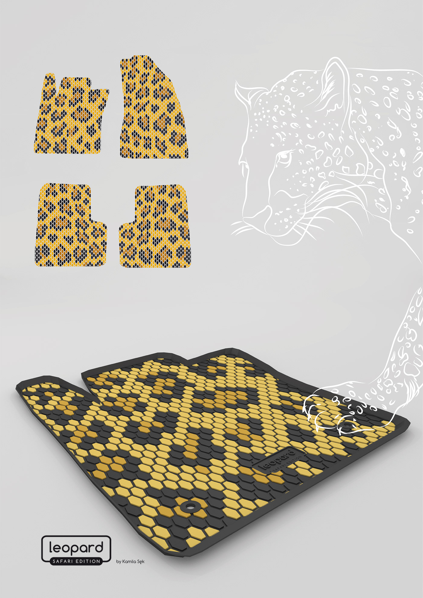 wzornictwo 3D wizualizacja motoryzacja wild Leo python zebra design product design 