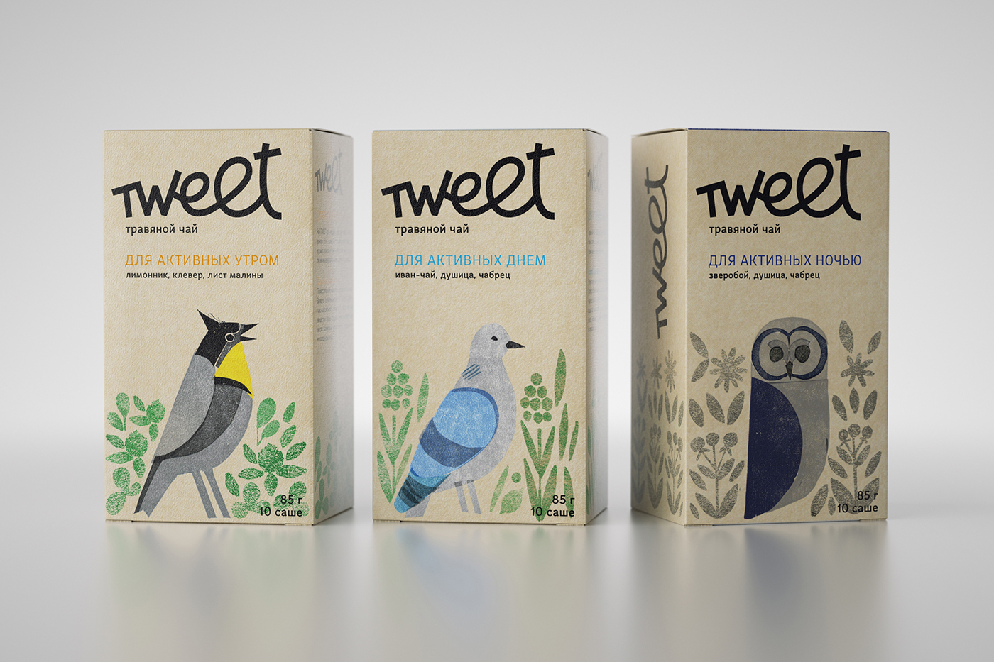 carton carton pack herbal tea tweet healthy eco linocut packing