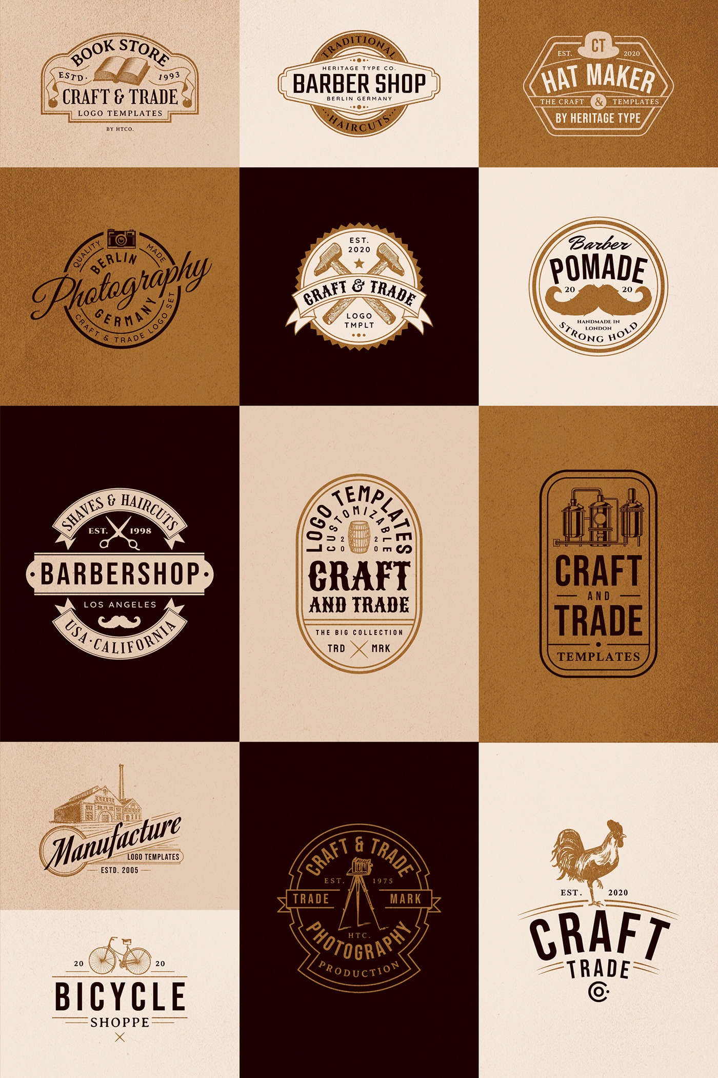 Craft and Trade logo templates