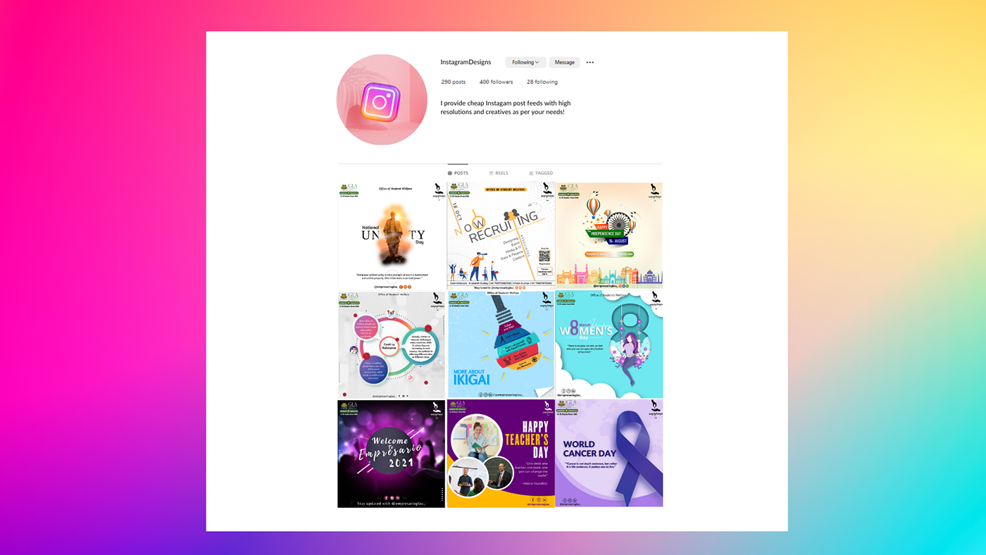 graphic design  Instagram Post Social media post