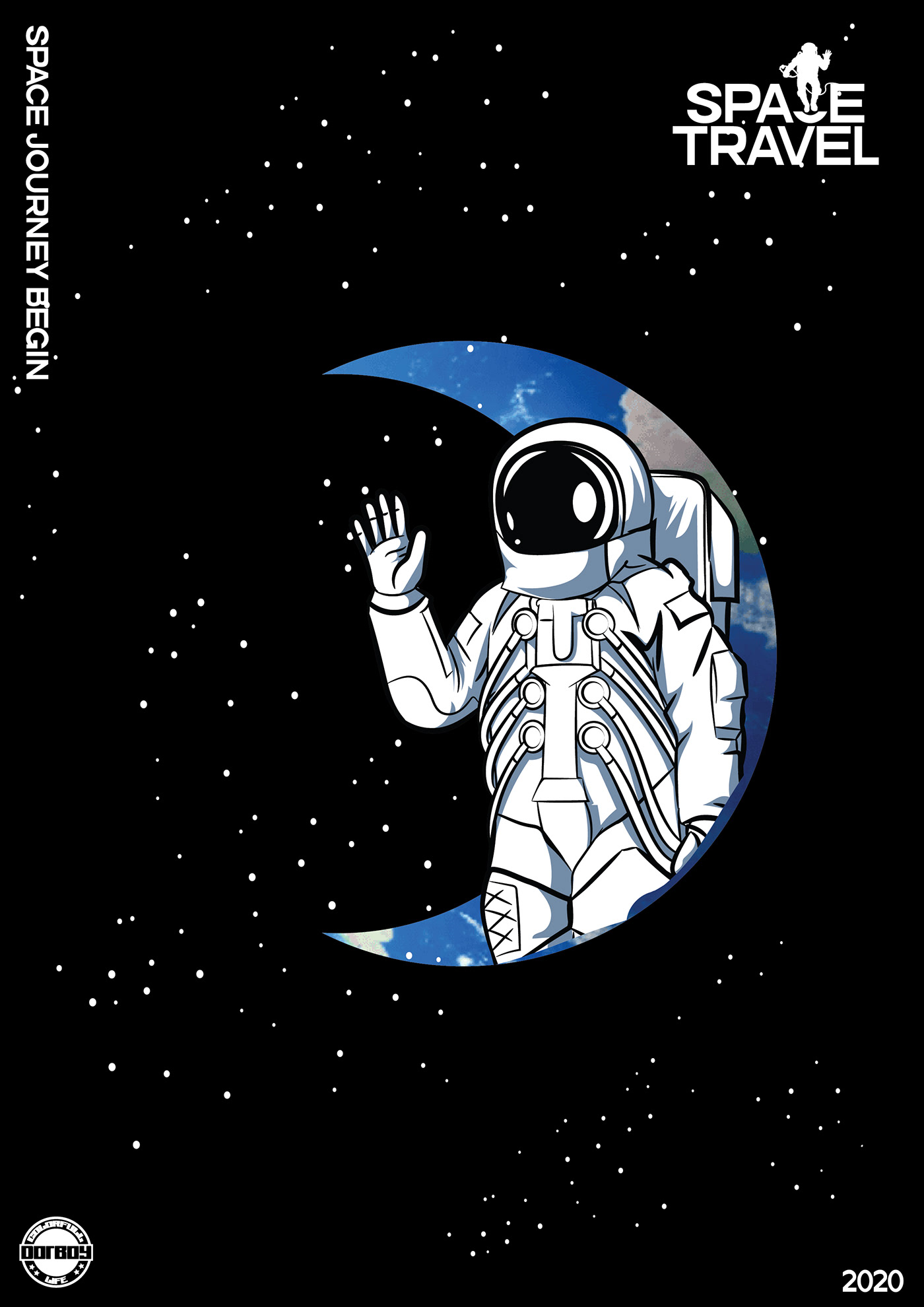 design graphics logo minimal posters Space  Travel world