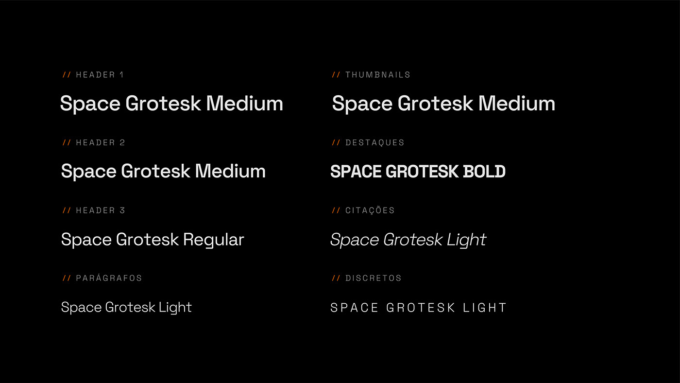 brand typographic scheme