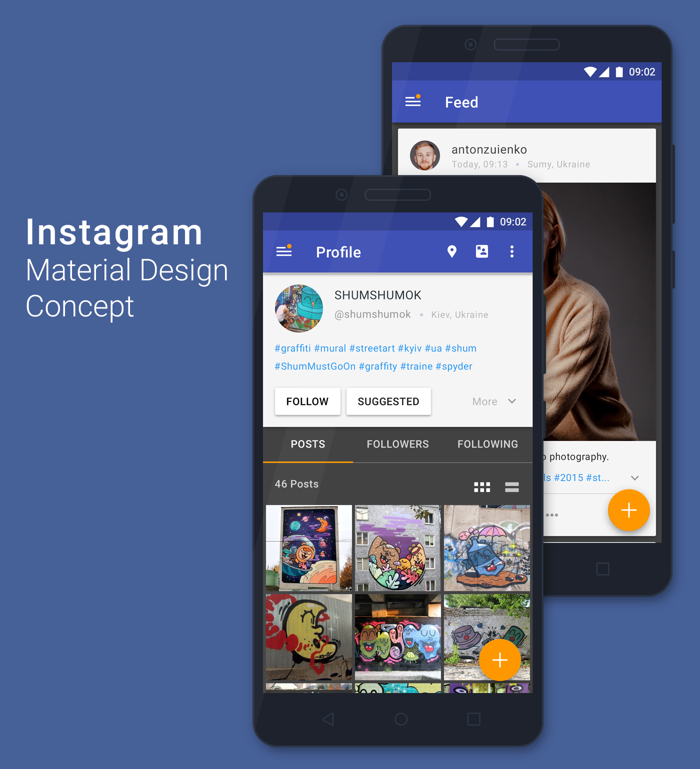 app design material design UI instagram mobile android icons