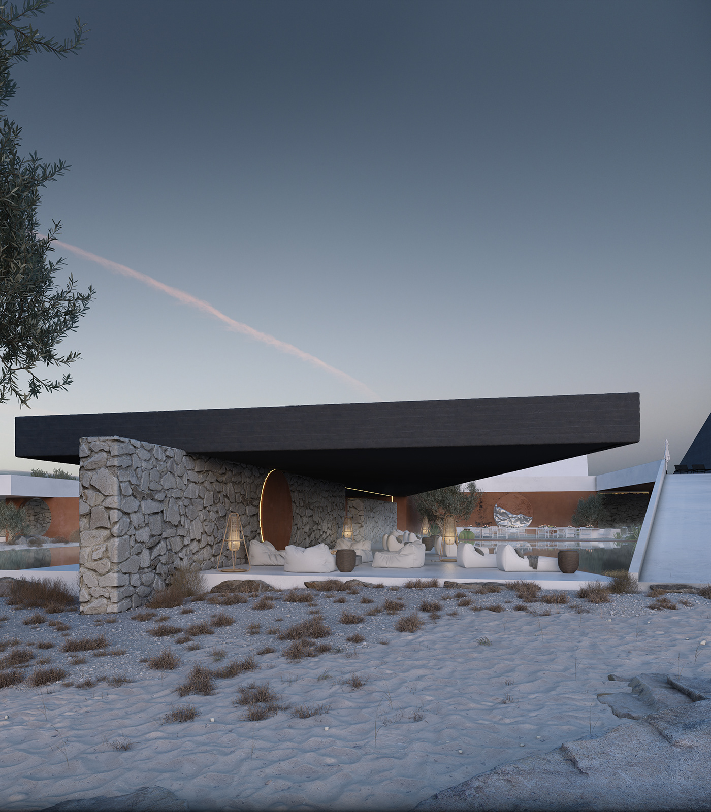 architecture visualization exterior 3ds max dune dubai concept hotel design Minimalism