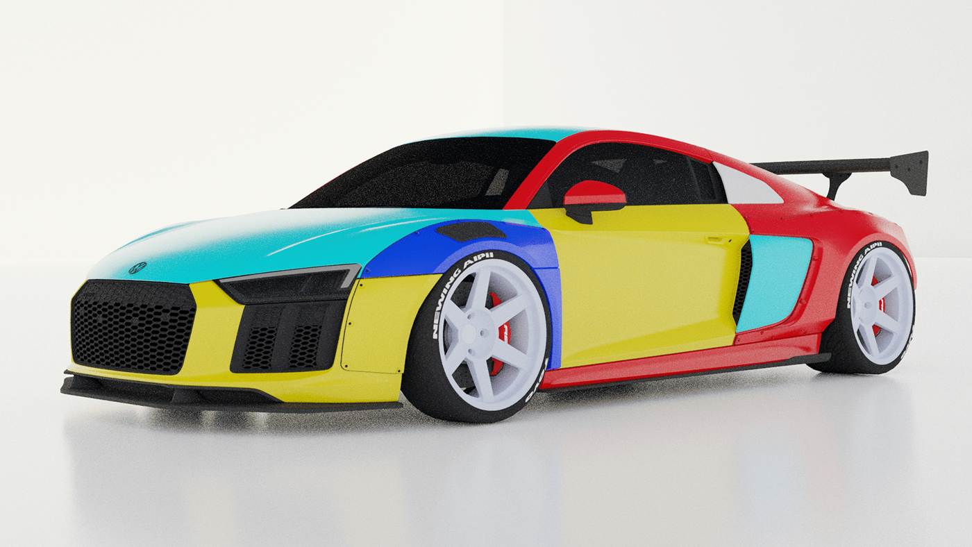 Audi blender3d CGI cycles sportcar Vehicle