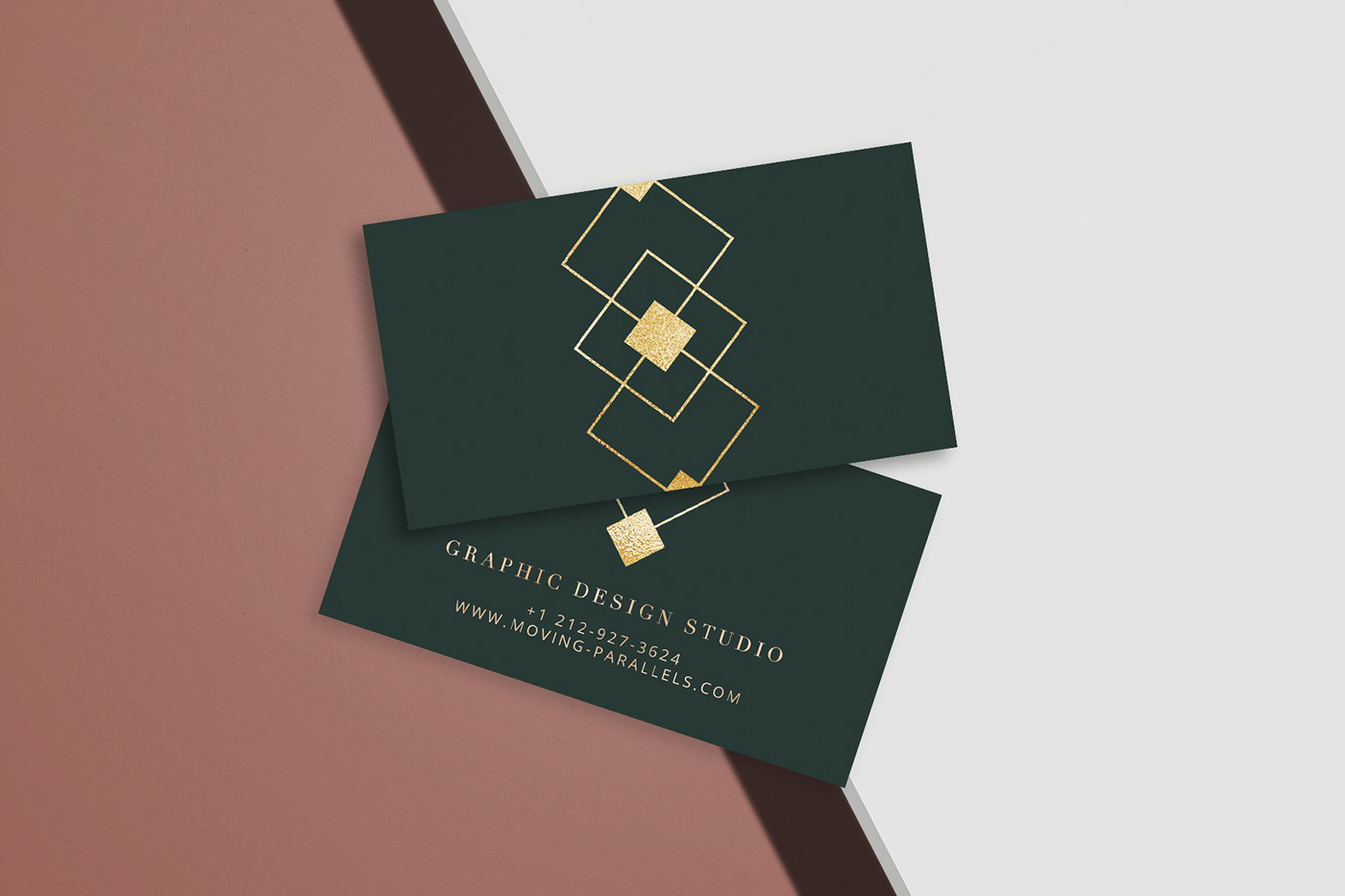 Business Cards luxury elegant premium psd template visiting card gold golden foil