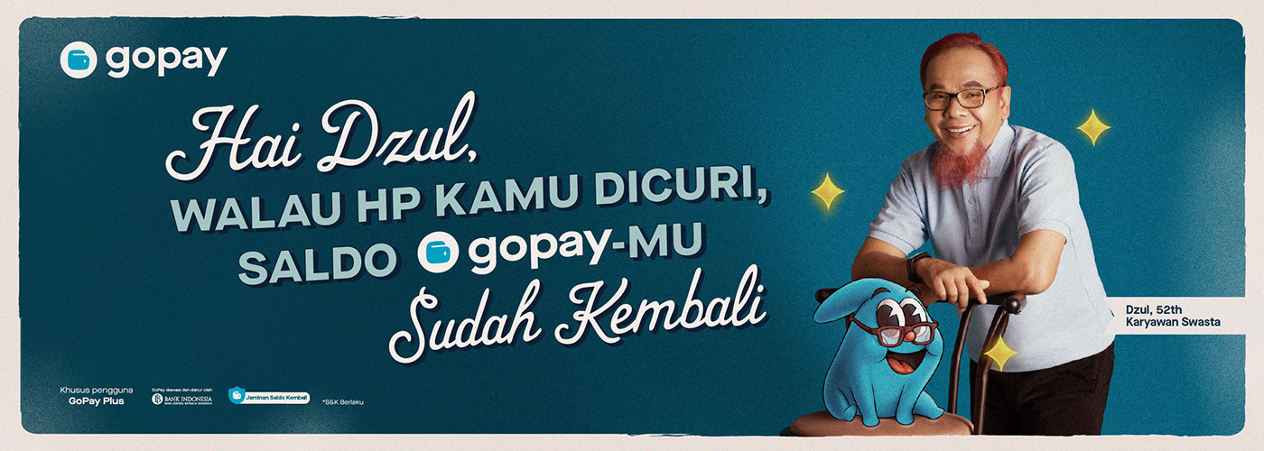 2D animation  CreativeLabs gojek gopay indonesia rubberhose