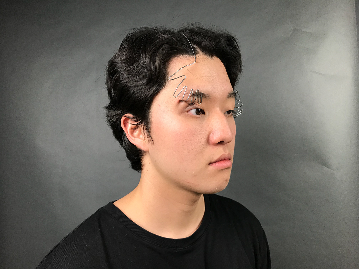 risd eyes headpiece wire jewelry asian stereotypes pull