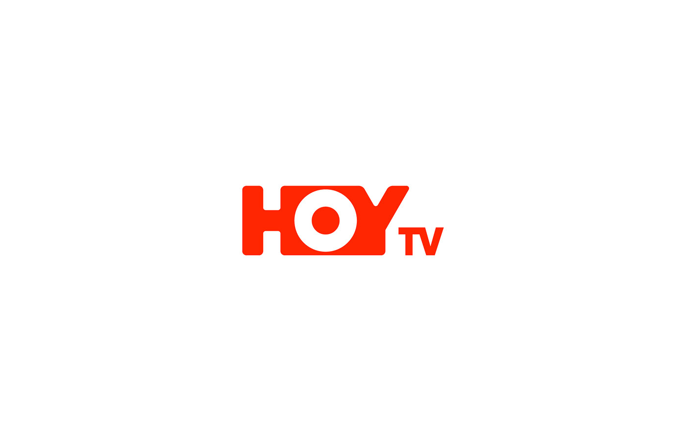 TV channel logo graphic design  branding  hoy