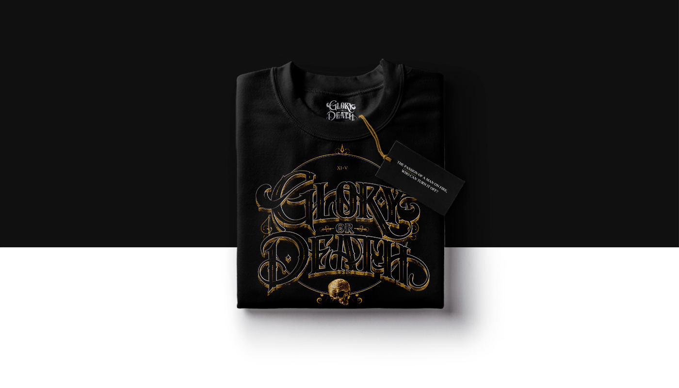 lettering death glory Calligraphy   type ivan oñate