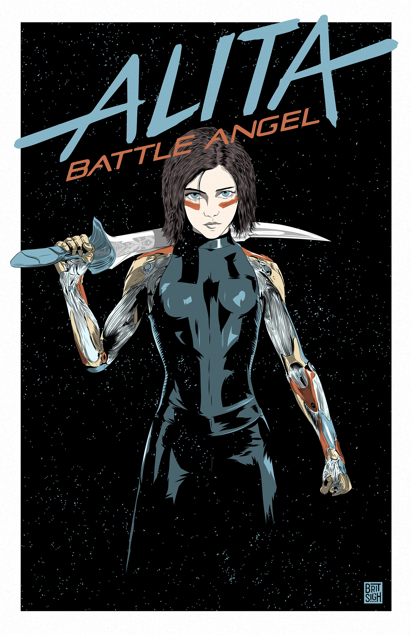 Alita: Battle Angel alternative movie poster on Behance