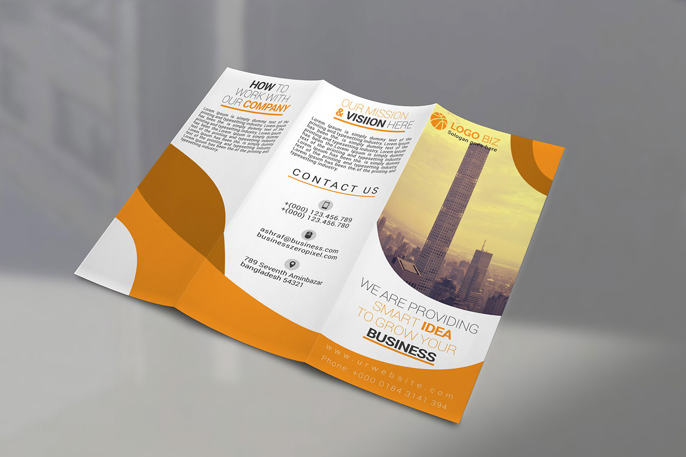 agency brochure business card catalog Catalogue clean customizable design а4