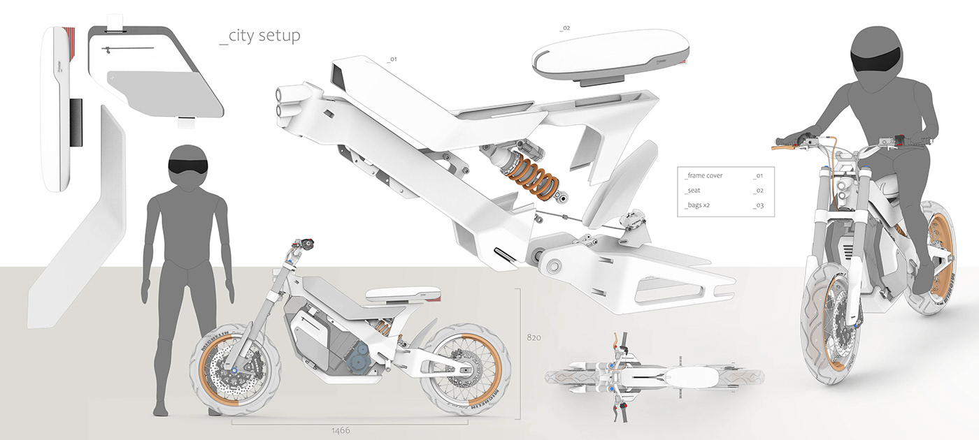 concept motorcycle Polestar polestardesigncommunity transportation Bike concept design modular visualization