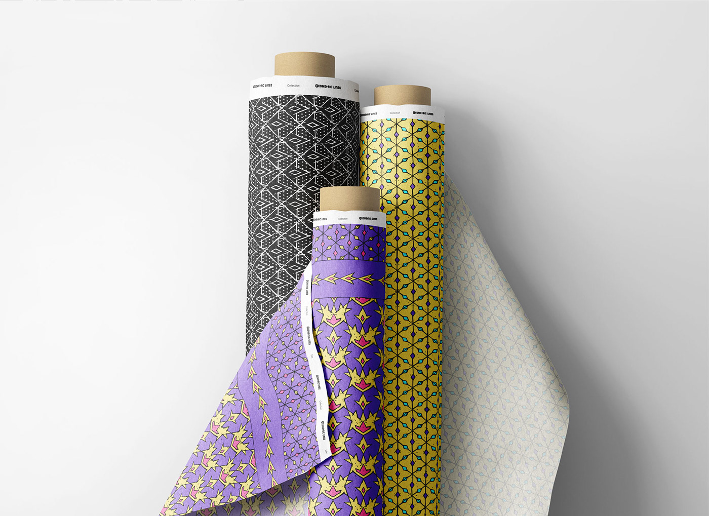 geometric pattern vector textile fabric seamless print