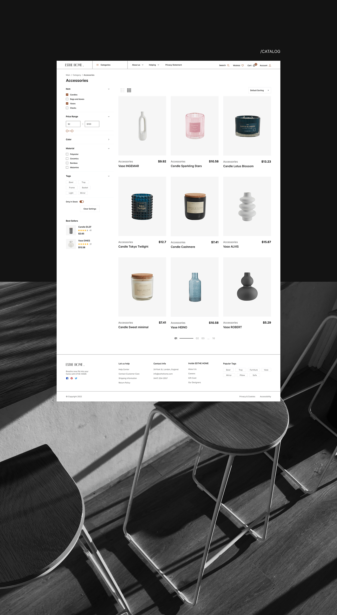 e-commerce Ecommerce furniture Shopify ui design UI/UX ux Web Design  Website Website Design
