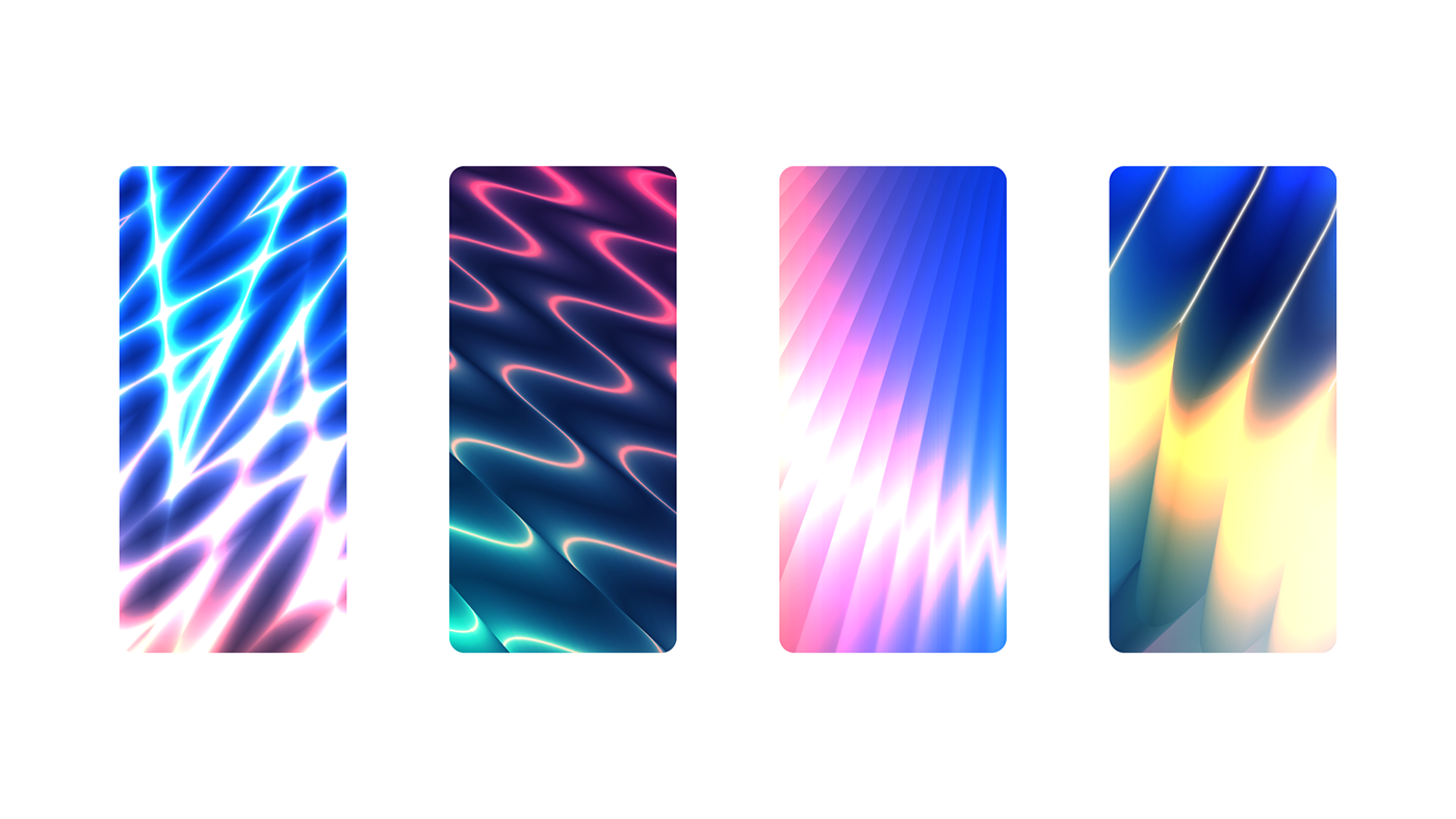 pattern experimental gradient neon tetrachromacy abstract tutorial dreamy iridescent Wallpapers