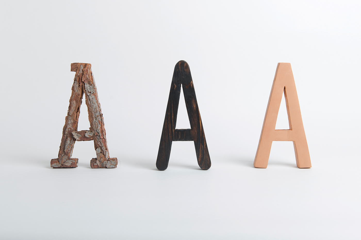 Packaging typography   wood specimen letters font
