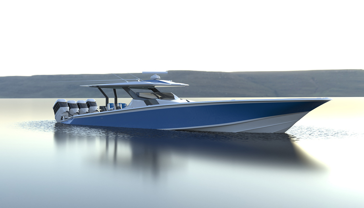 Boat Concept boat design Yacht Design yacht Power Boat yacht concept Boat Concept yacht renders center console offshore