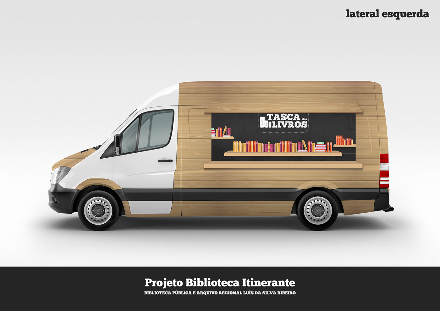 Biblioteca itinerante graphic design  public library