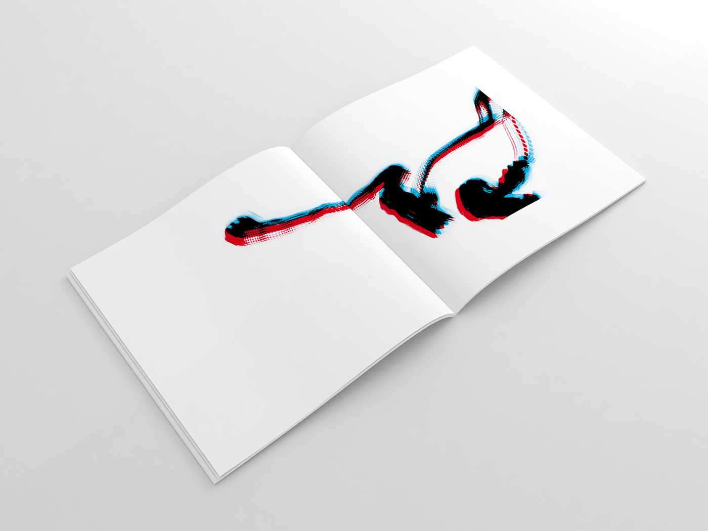 book print Layout 3D anaglyph