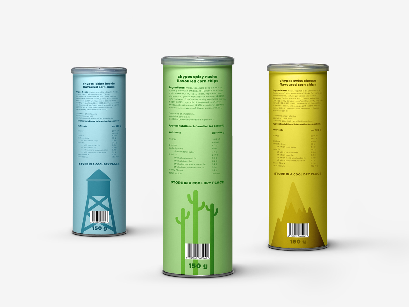 Packaging ILLUSTRATION  chips stereotypes Food  design