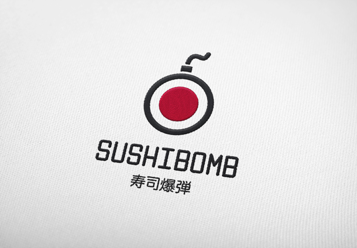 japanese Sushi japan asian logo logotybe bomb Fast food restaurant minimal