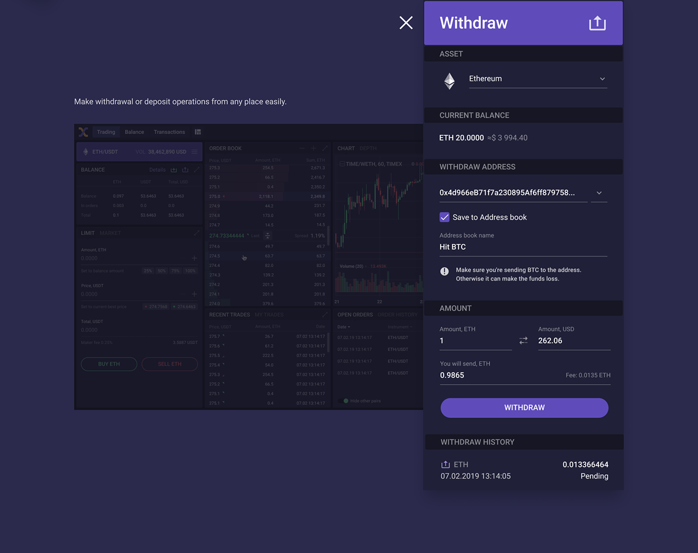 exchange cryptocurrencies crypto Fintech trading finance product design  ux UI