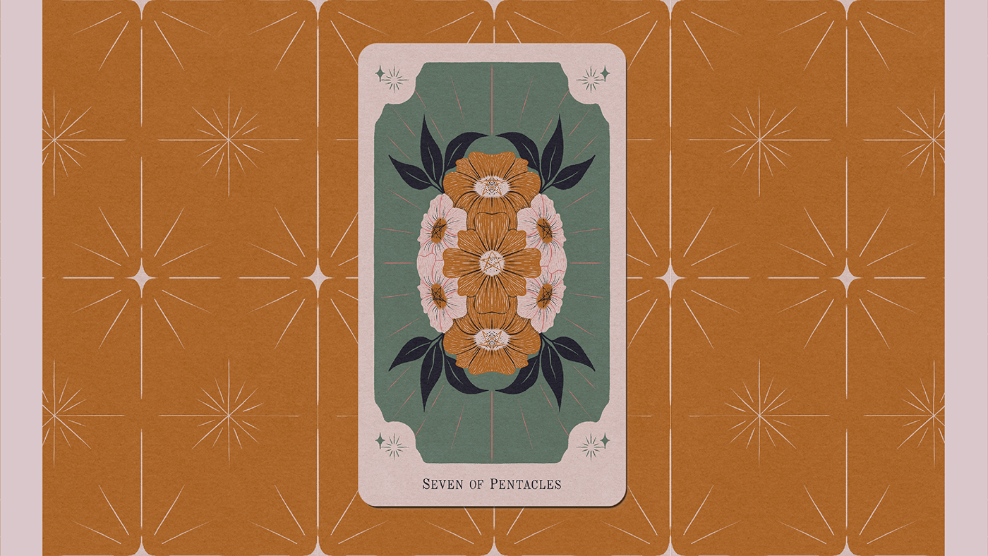card design floral illustration ILLUSTRATION  tarot card tarot card design tarot card illustration