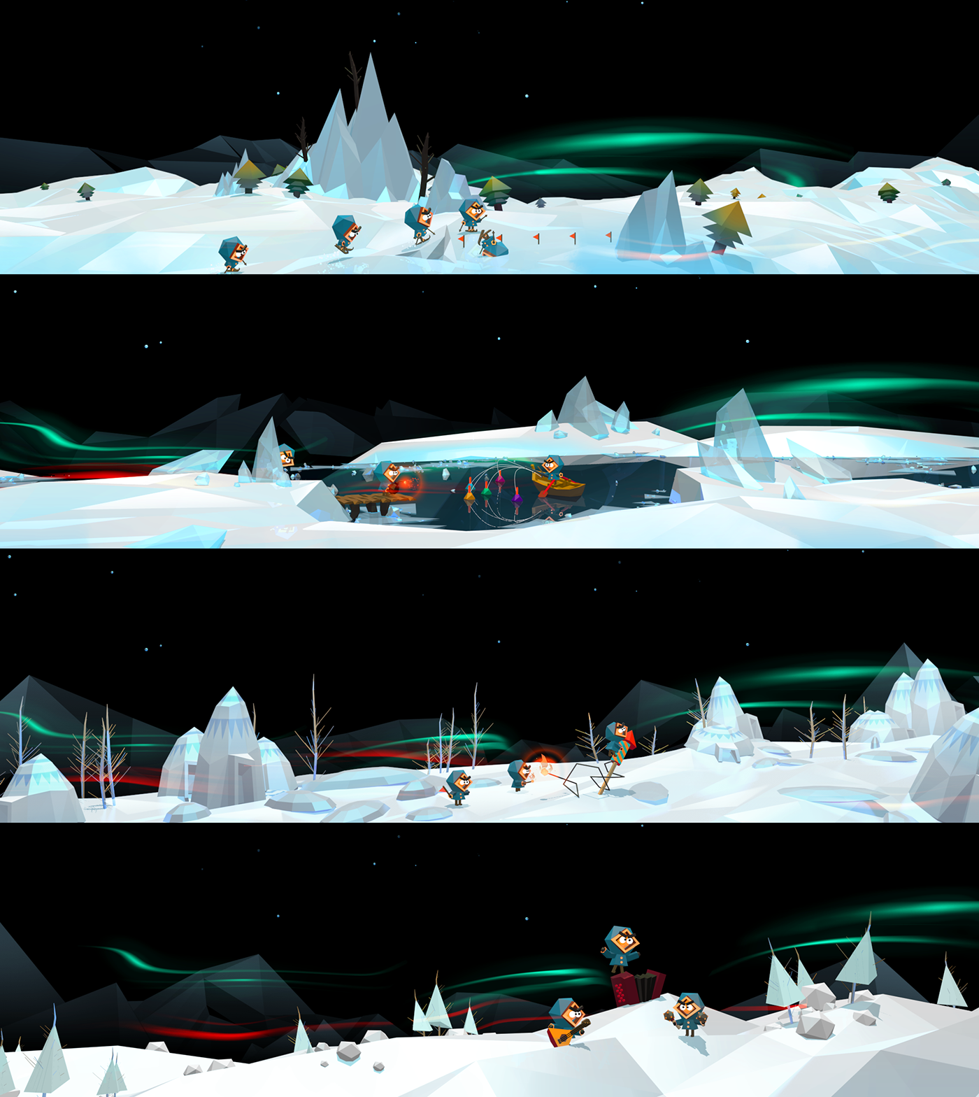 Alaska Low Poly lowpoly cinema 4d c4d 3D Character winter ice