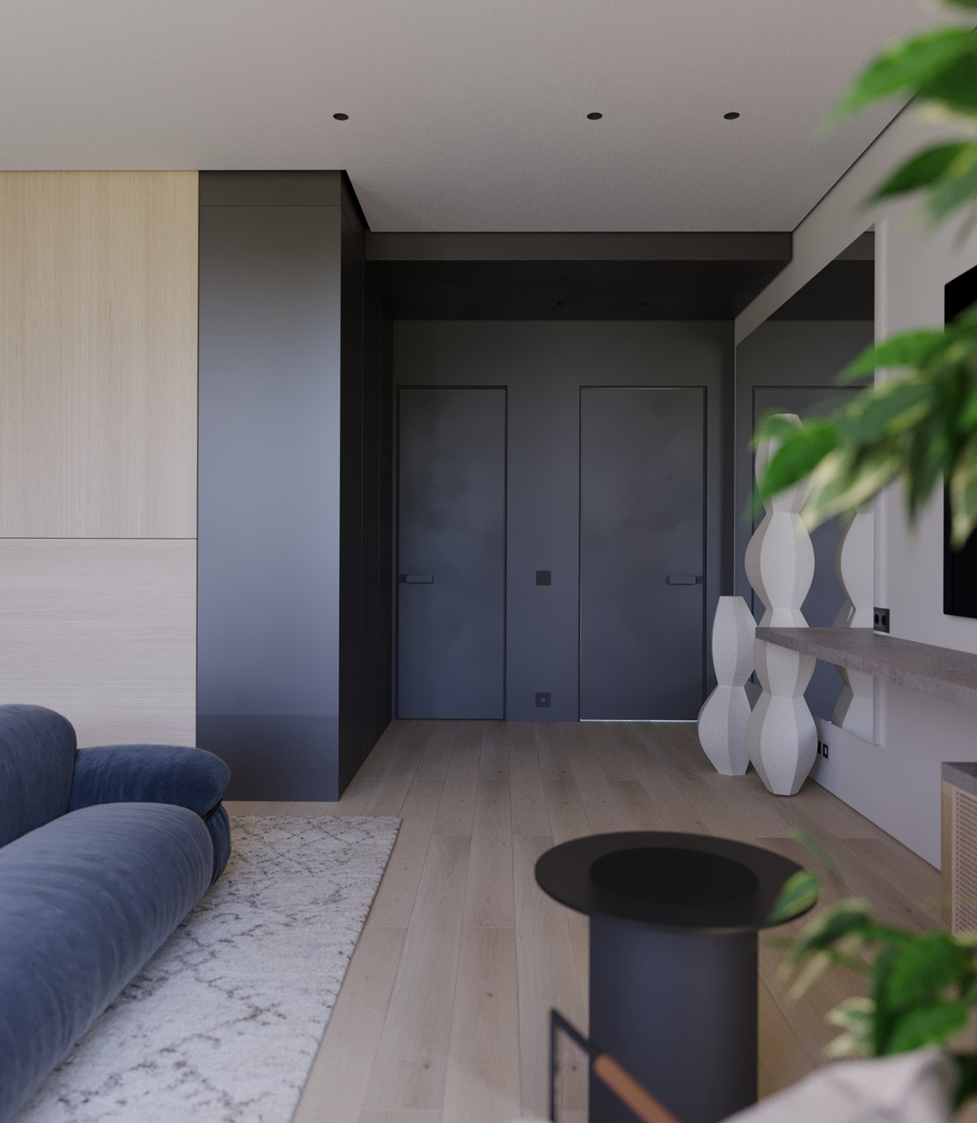 3D bed bedroom bedroom design interior design  modern Render visualization дизайн интерьера интерьер