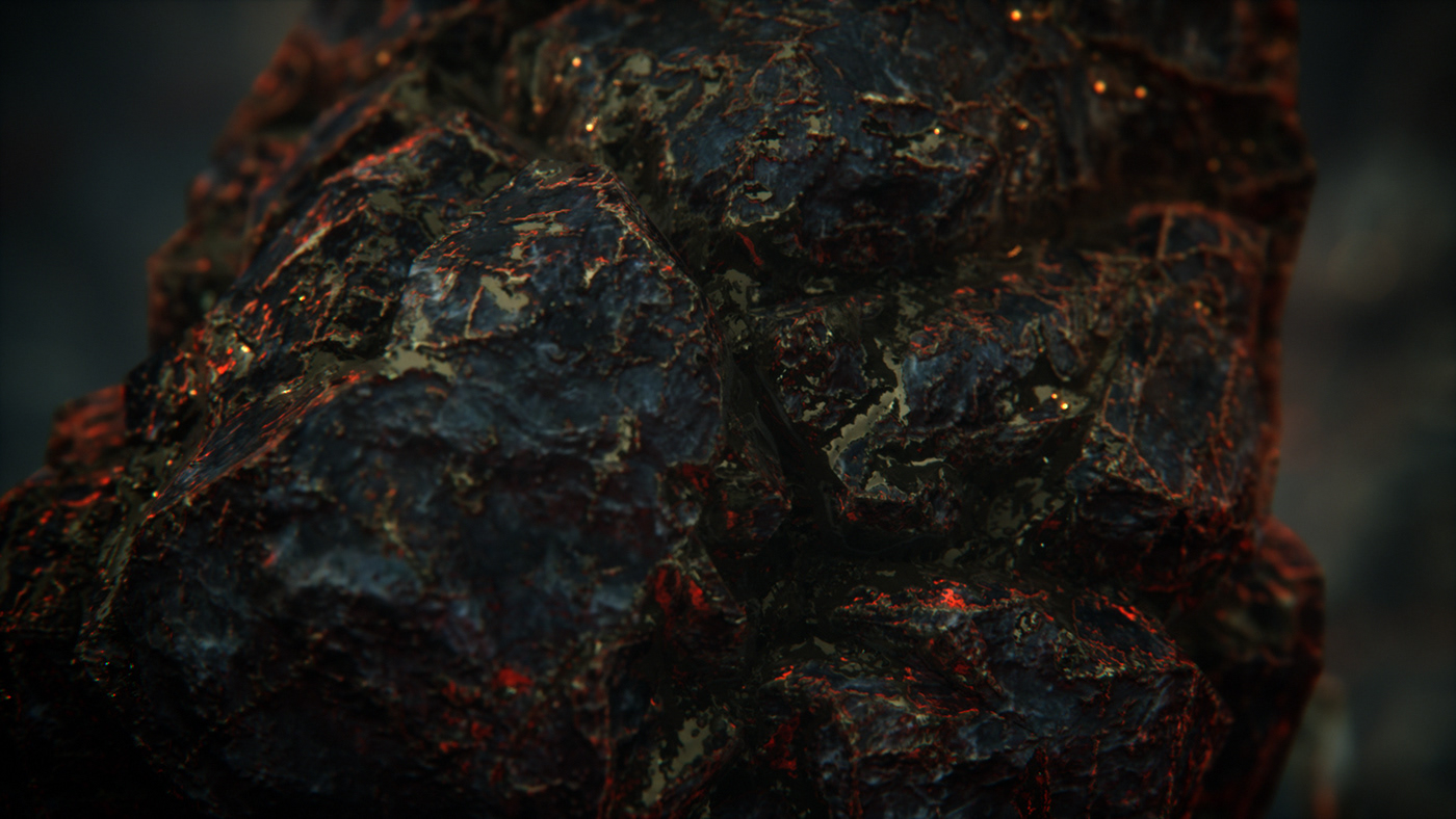 UnrealEngine lava volcano gold houdini digitalart masyuk