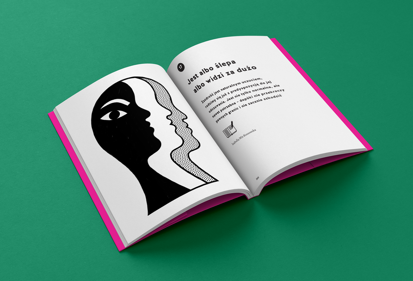 book ILLUSTRATION  Guide psychology Newsweek Black&white