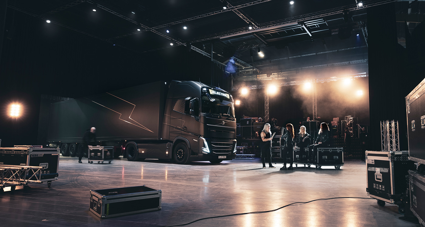automotive   Photography  photoshoot postproduction retouch Rock And Roll Truck Volvo volvo trucks