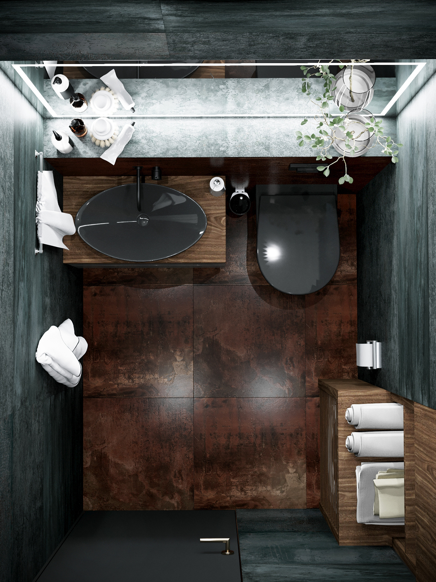 art nuveau bathroom bedroom classical style corona renderer dark mood dining room kitchen living room modern interior