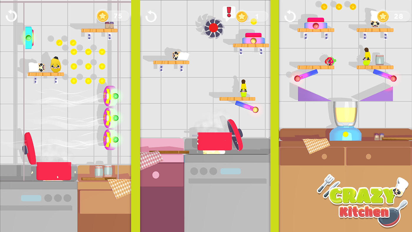 Character design  Digital Art  game Games hypercasual ILLUSTRATION  kitchen