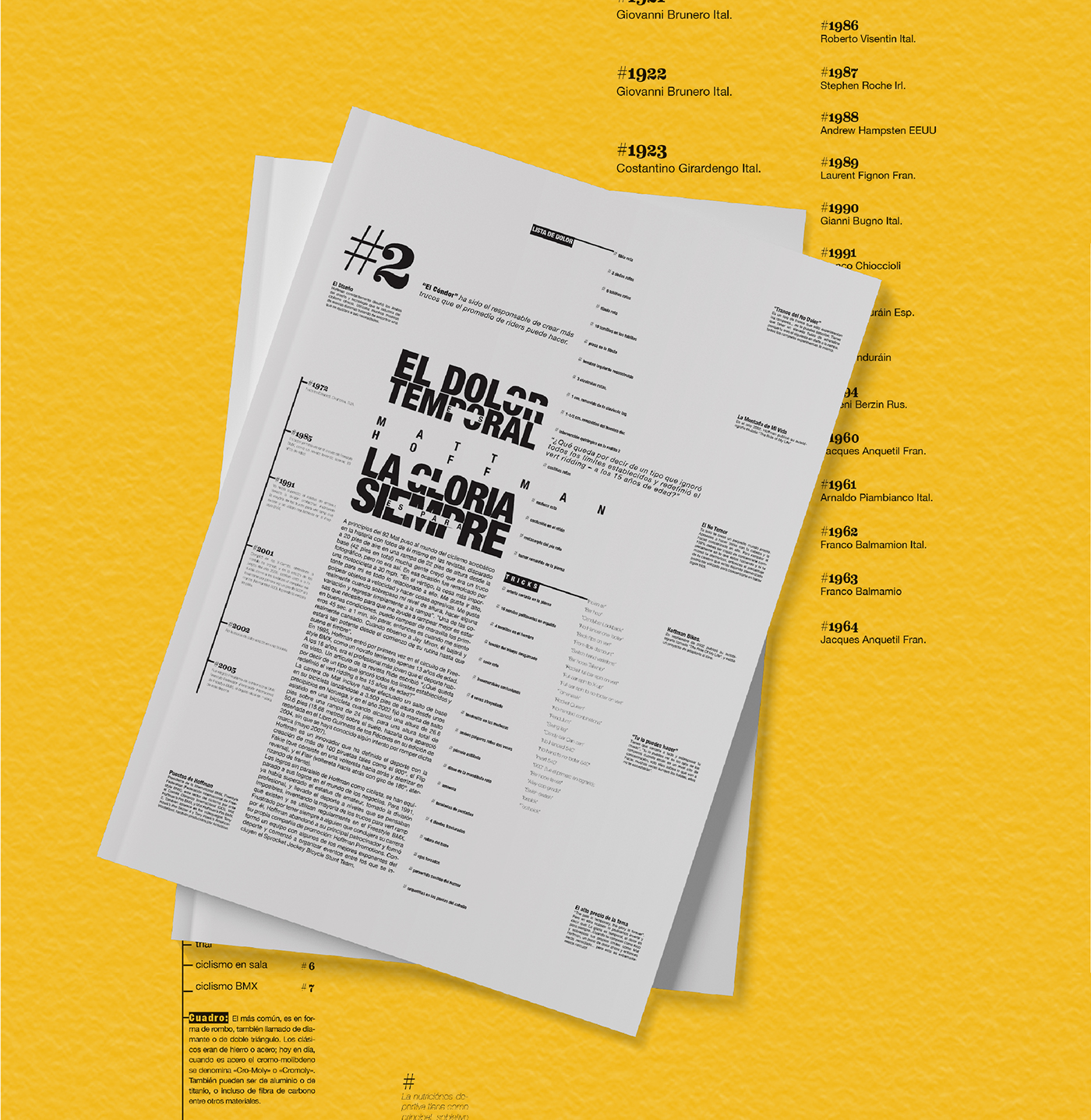 typography   editorial sport InDesign tipografia diseño gráfico graphic design  editorial design  magazine