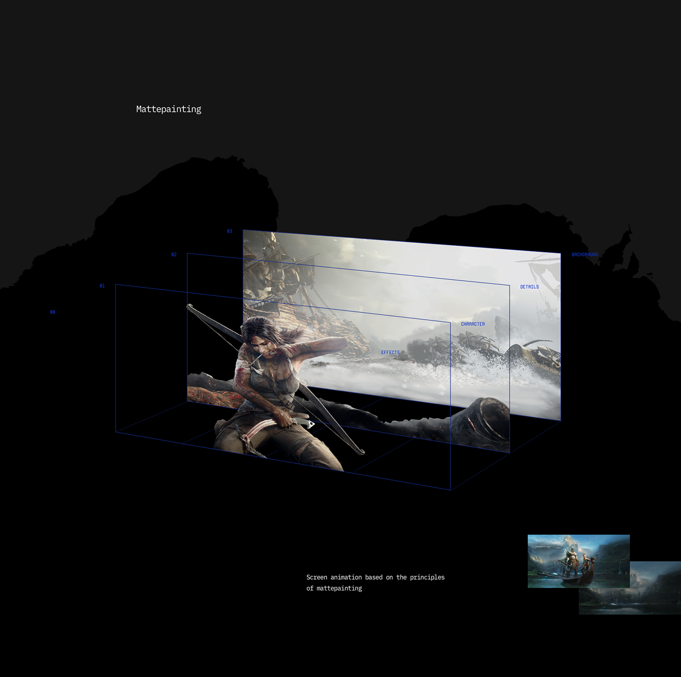 UI ux game development 2D 3D animatic landing Web design