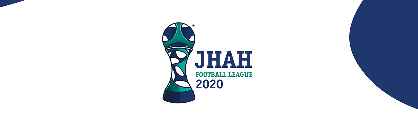 logo JHAH hospital football soccer trophy award leauge sport medical