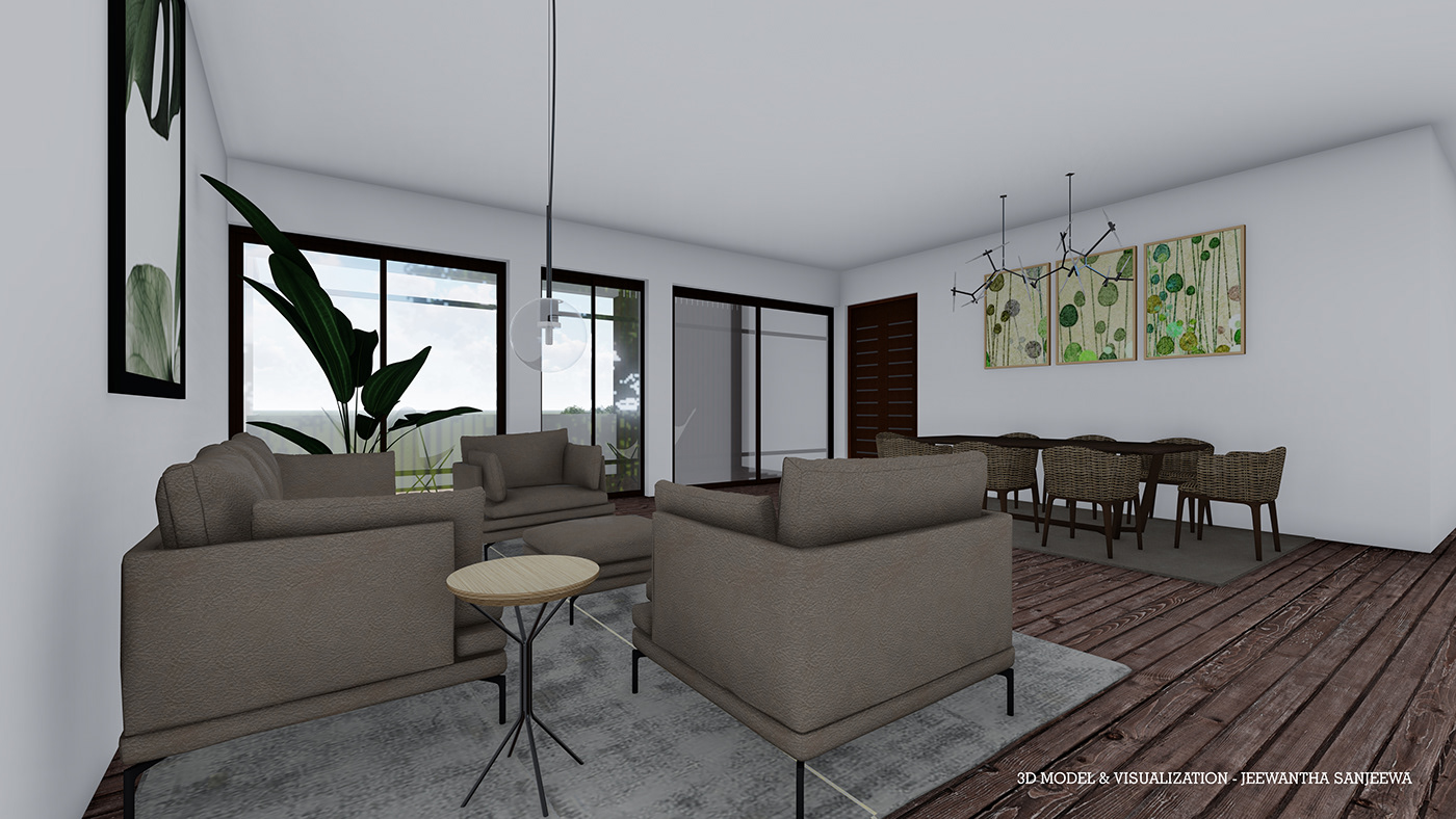 3D architecture house interior design  lumion modern Render SketchUP visualization vray