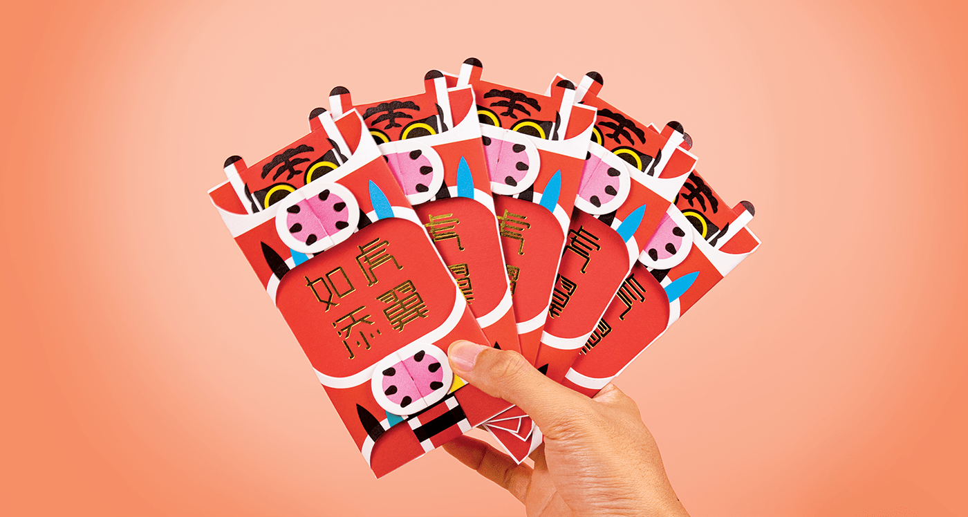 angpao Character design  chinese new year cny Lunar New Year malaysia Red Envelope Red Packet tiger zodiac