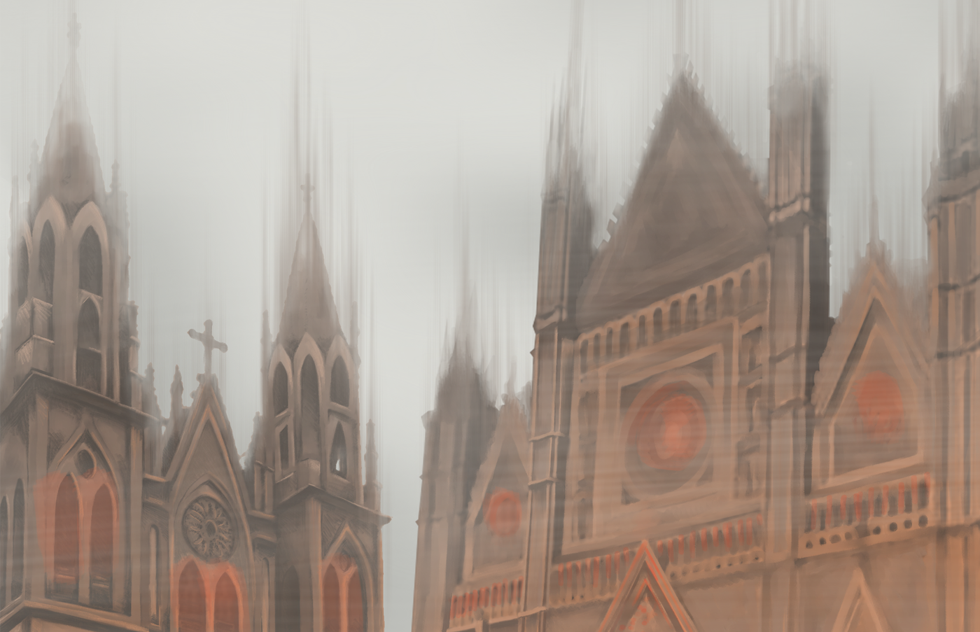 demon demon bride bride demonic concept cathedral gothic mist