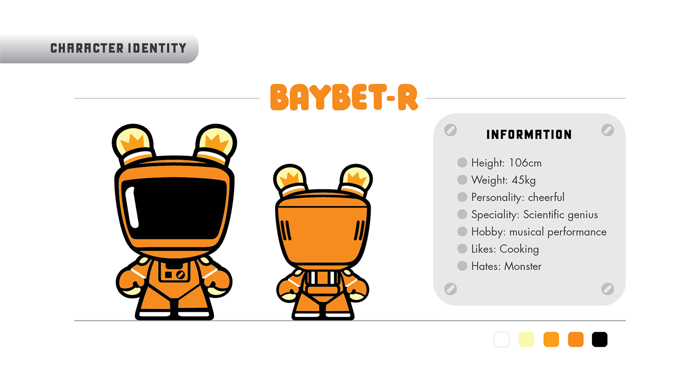 artwork Character design identity infomation IP manual robot Space  Style