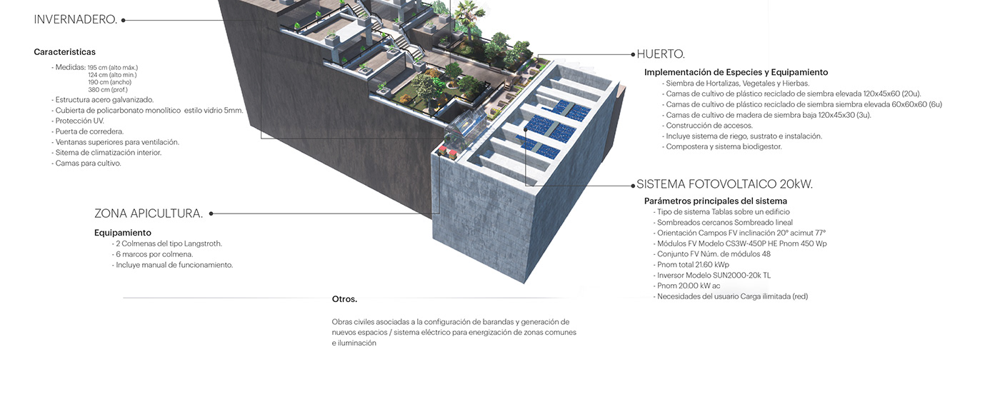 architecture archviz energy biodiversity Ecology рендер visualization exterior design Solar energy hotel