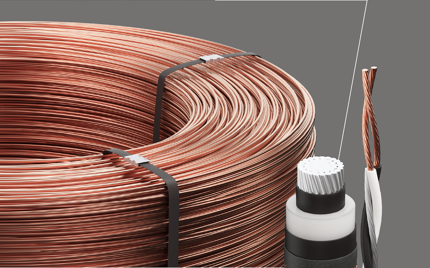 3D CGI design product design  product render rendering cables modeling Render Wires