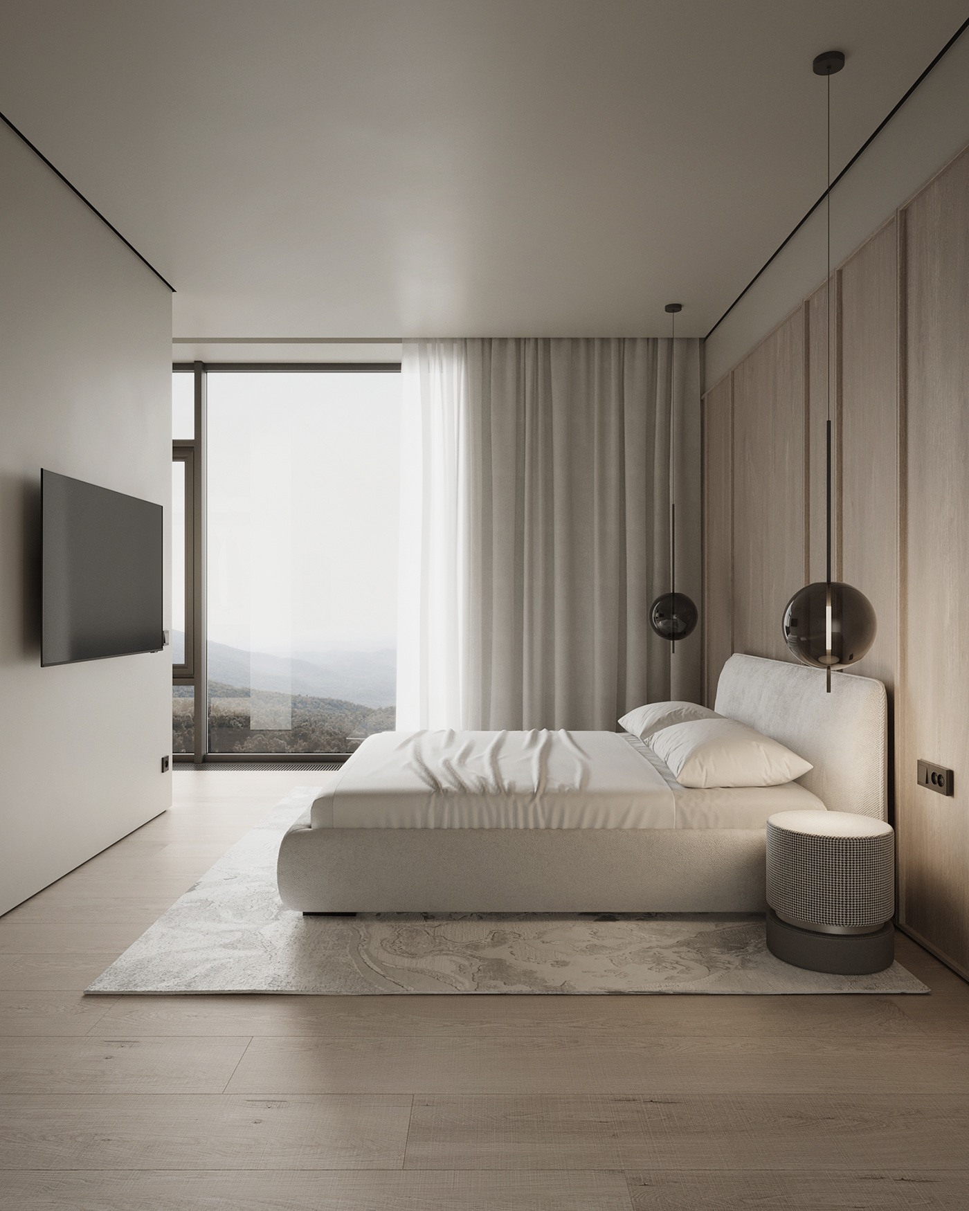 3ds max visualization modern corona architecture archviz bedroom
